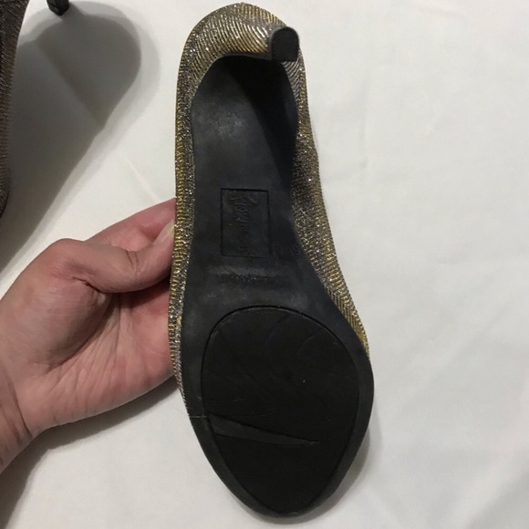 Silver & Gold Sequin Heels - Picture 5 of 8